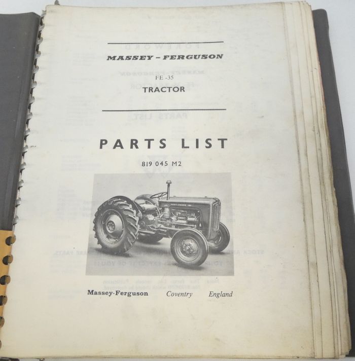 Massey Ferguson Fe 35 Tractor Parts List 